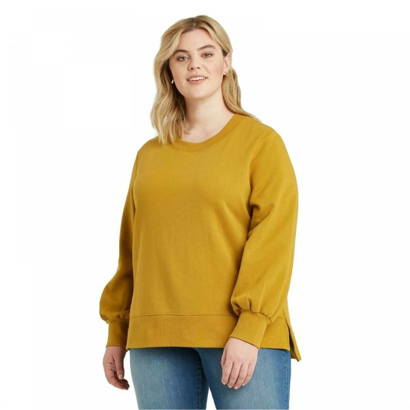 Ava & Viv Women's Plus Size Crewneck Fleece Sweatshirt