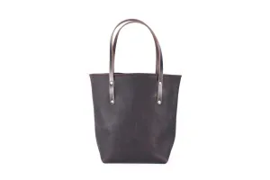 AVERY LEATHER TOTE BAG - SLIM LARGE - MOCHA