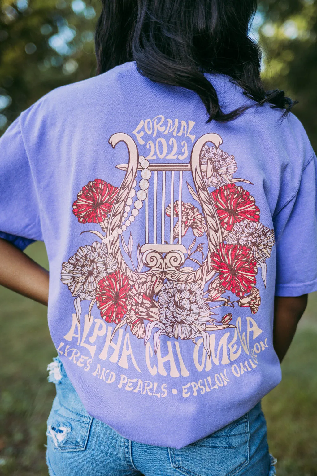 AXO Lyres and Pearls Formal Tshirt