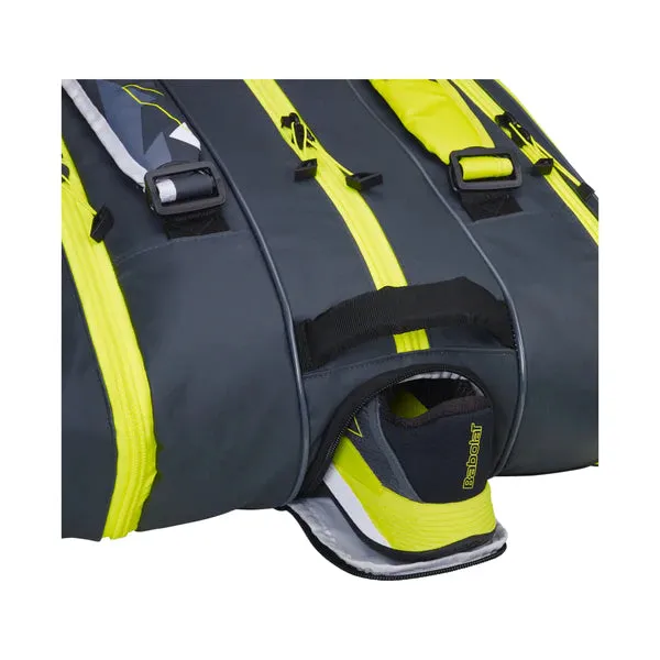 Babolat Pure Aero 12 Pack Racquet Bag 2023 (Black/Yellow)