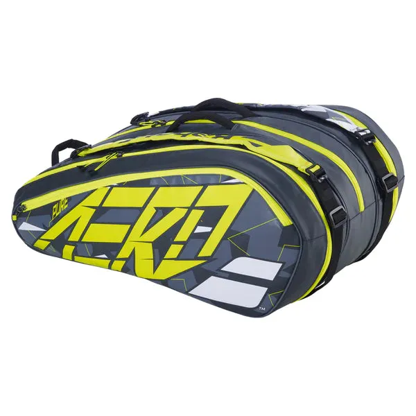 Babolat Pure Aero 12 Pack Racquet Bag 2023 (Black/Yellow)