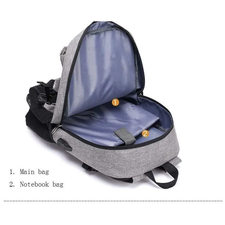 Backpack USB Charging<br> Canvas