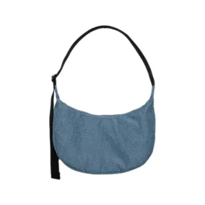 Baggu Medium Nylon Crescent Bag, Digital Denim
