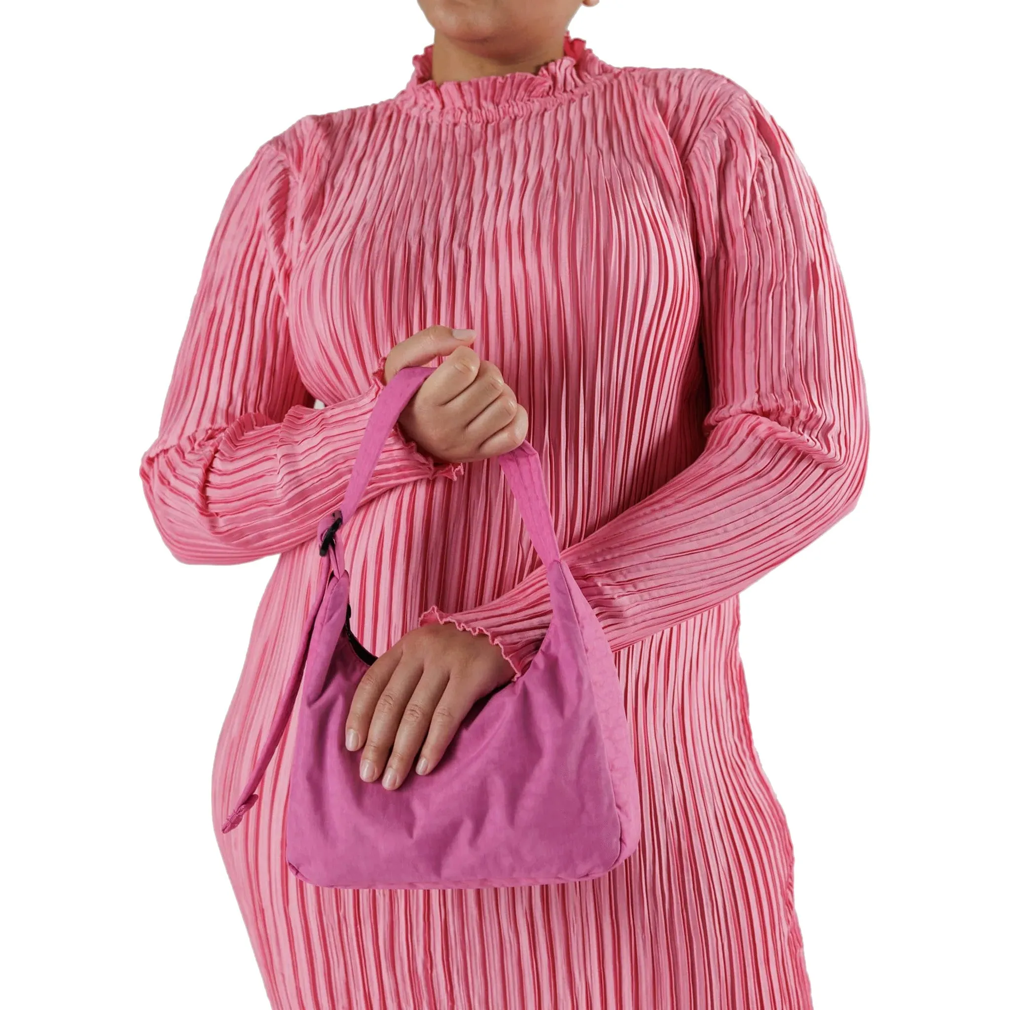Baggu Mini Nylon Shoulder Bag, Extra Pink