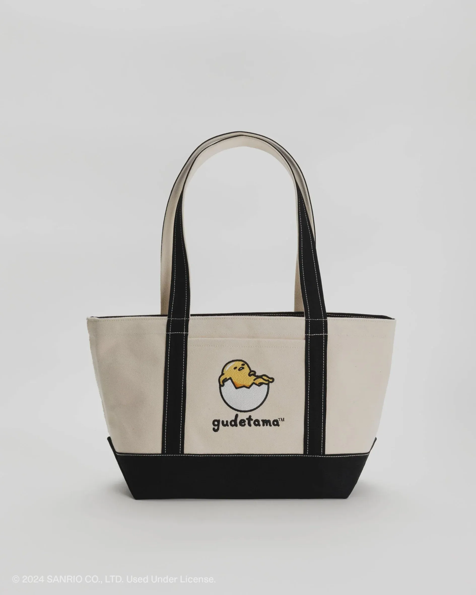 Baggu - Small Heavyweight Canvas Tote - Embroidered Gudetama