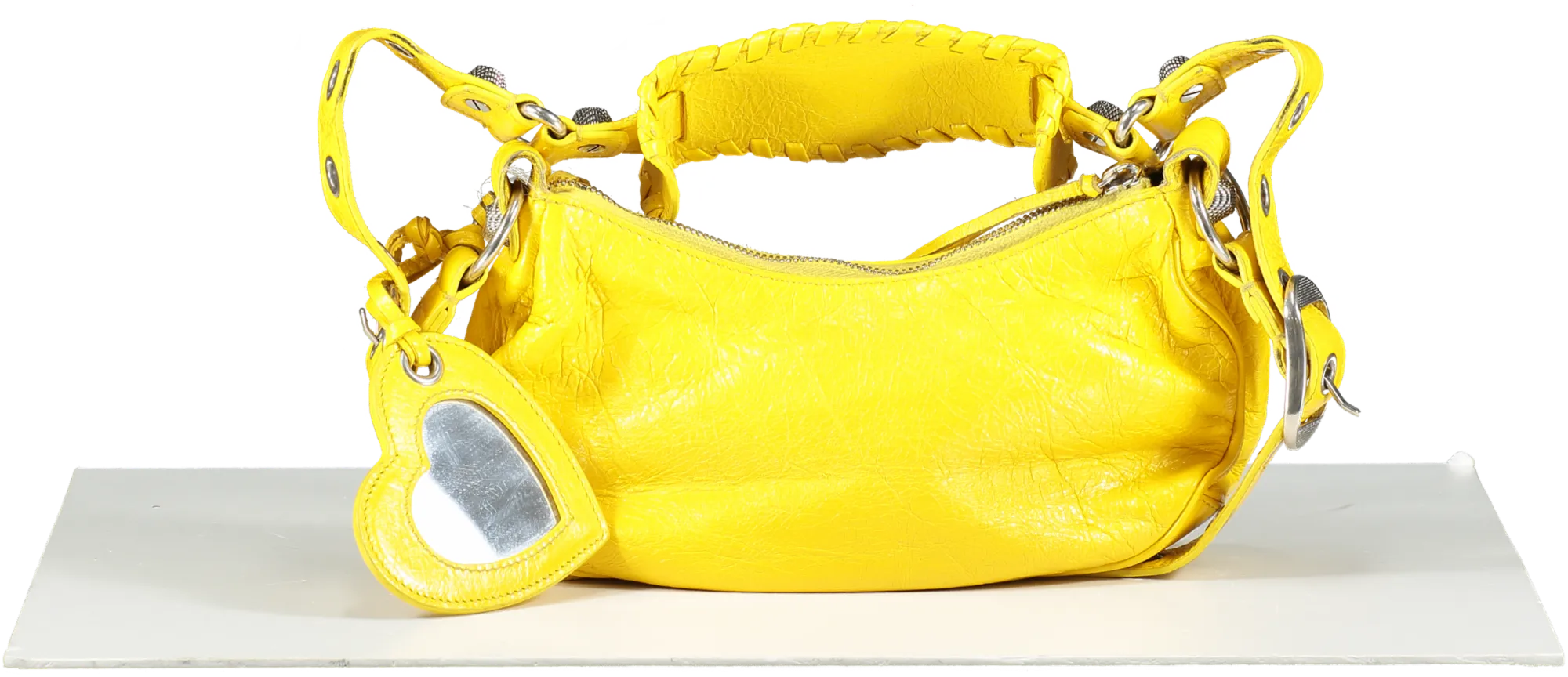 Balenciaga Yellow Le Cagole Xs Shoulder Bag