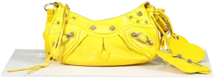 Balenciaga Yellow Le Cagole Xs Shoulder Bag