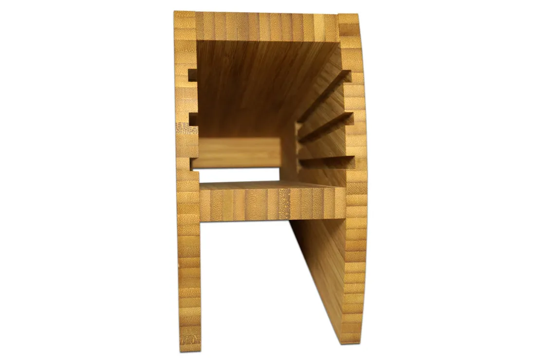 Bamboo Knife Stand Knife Block 4 slots (Teori)