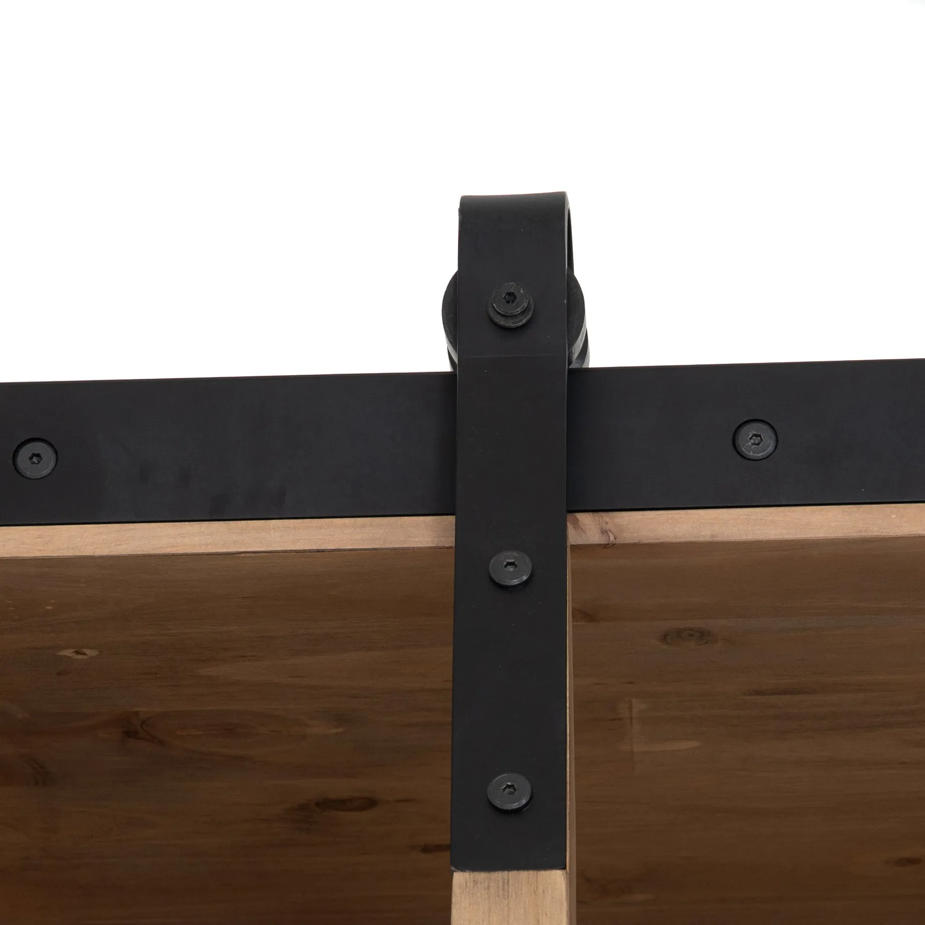 Bane Double Bookshelf with Ladder - Smoked Pine