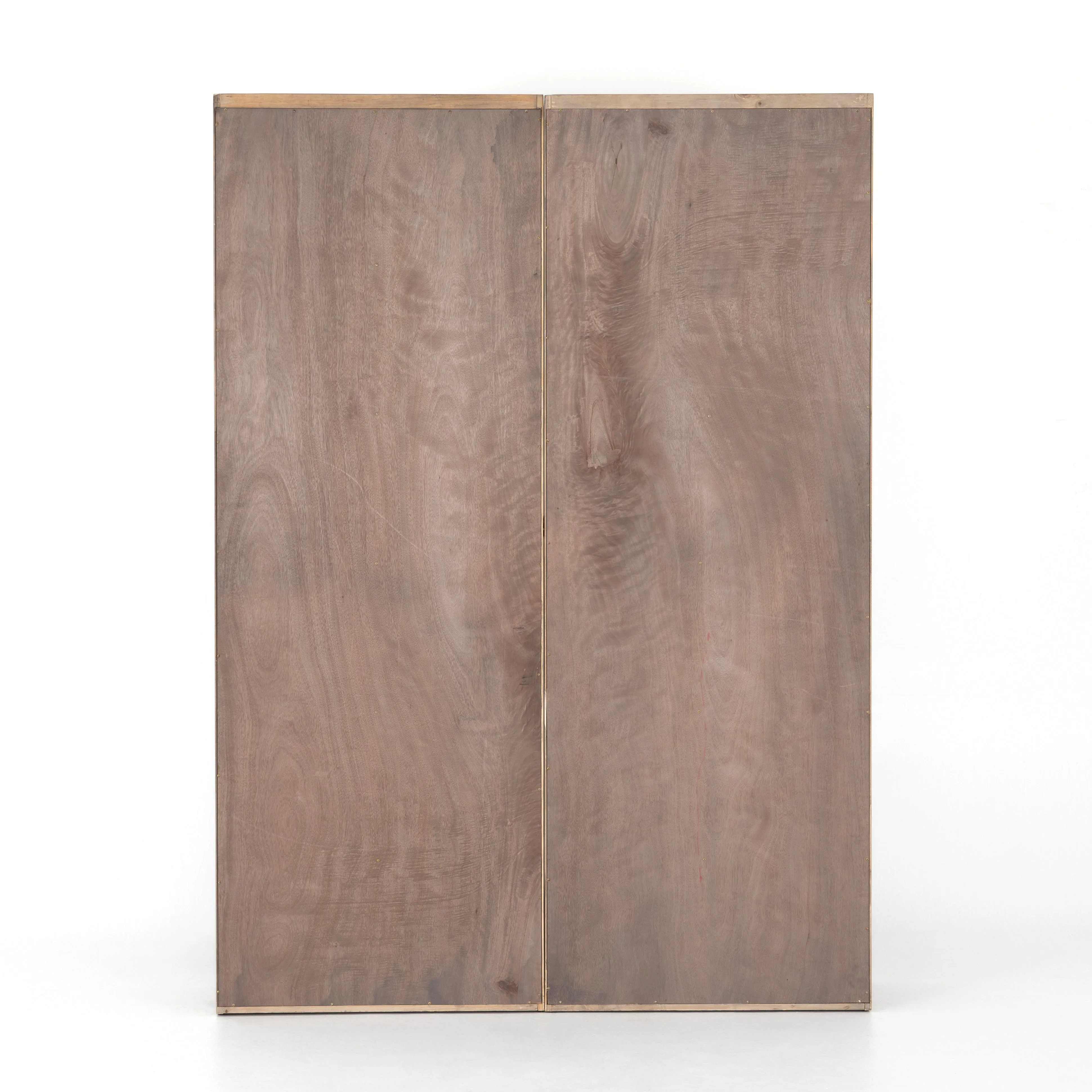 Bane Double Bookshelf with Ladder - Smoked Pine