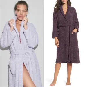 Barefoot Dreams CozyChic Robe Purple size S/M (1)