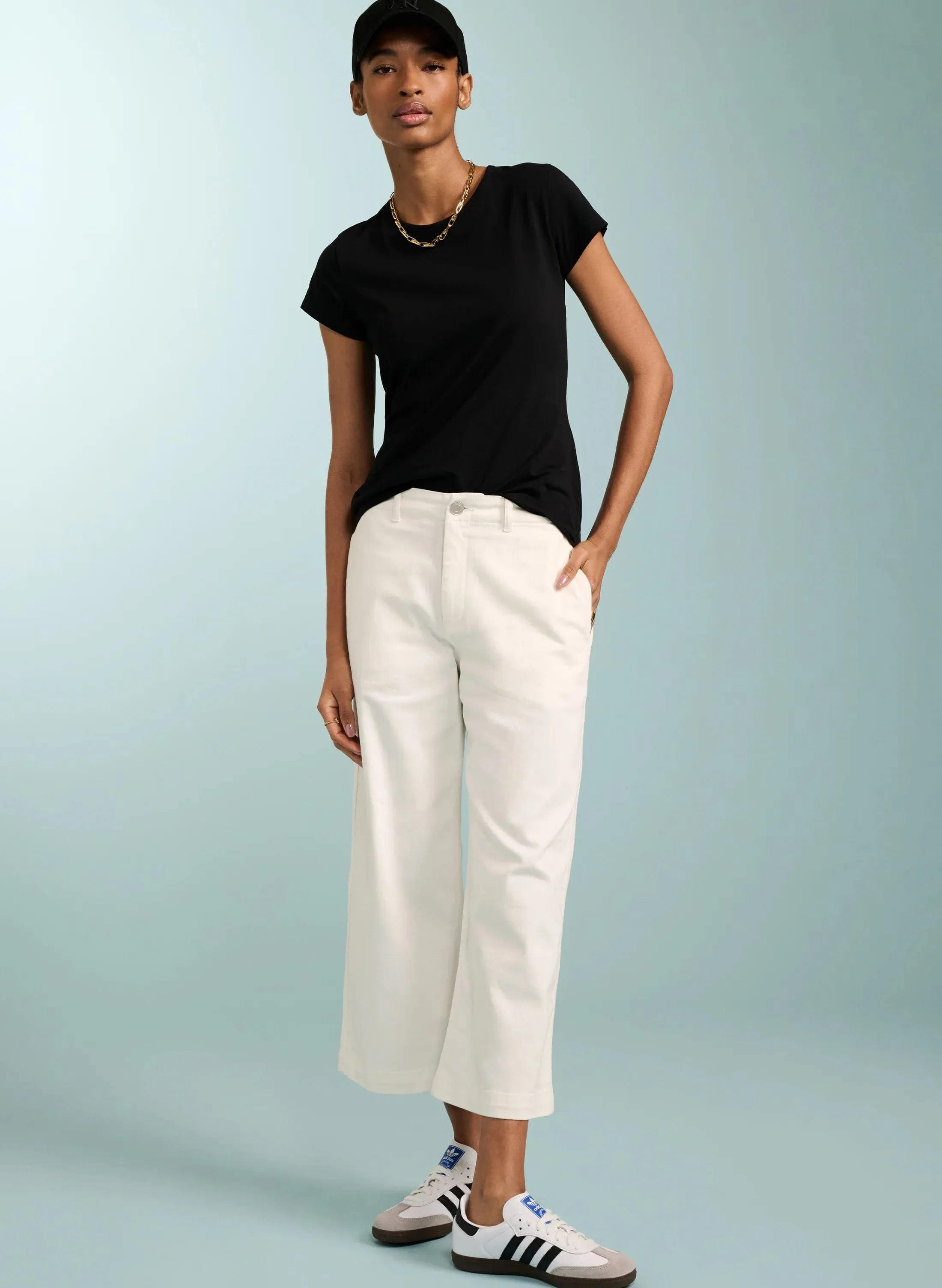 Baukjen Essentials Organic Cotton Slim Tee | Caviar Black