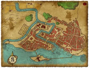Bay City Fantasy Map