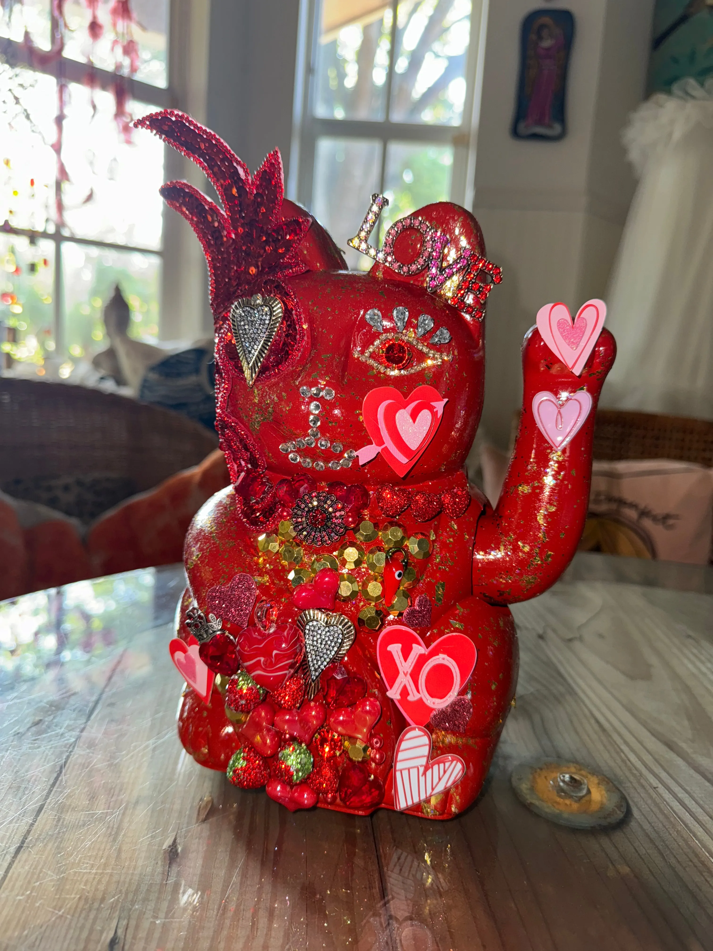 Bedazzled Maneki Nekos Lost in Love Lucky Cat