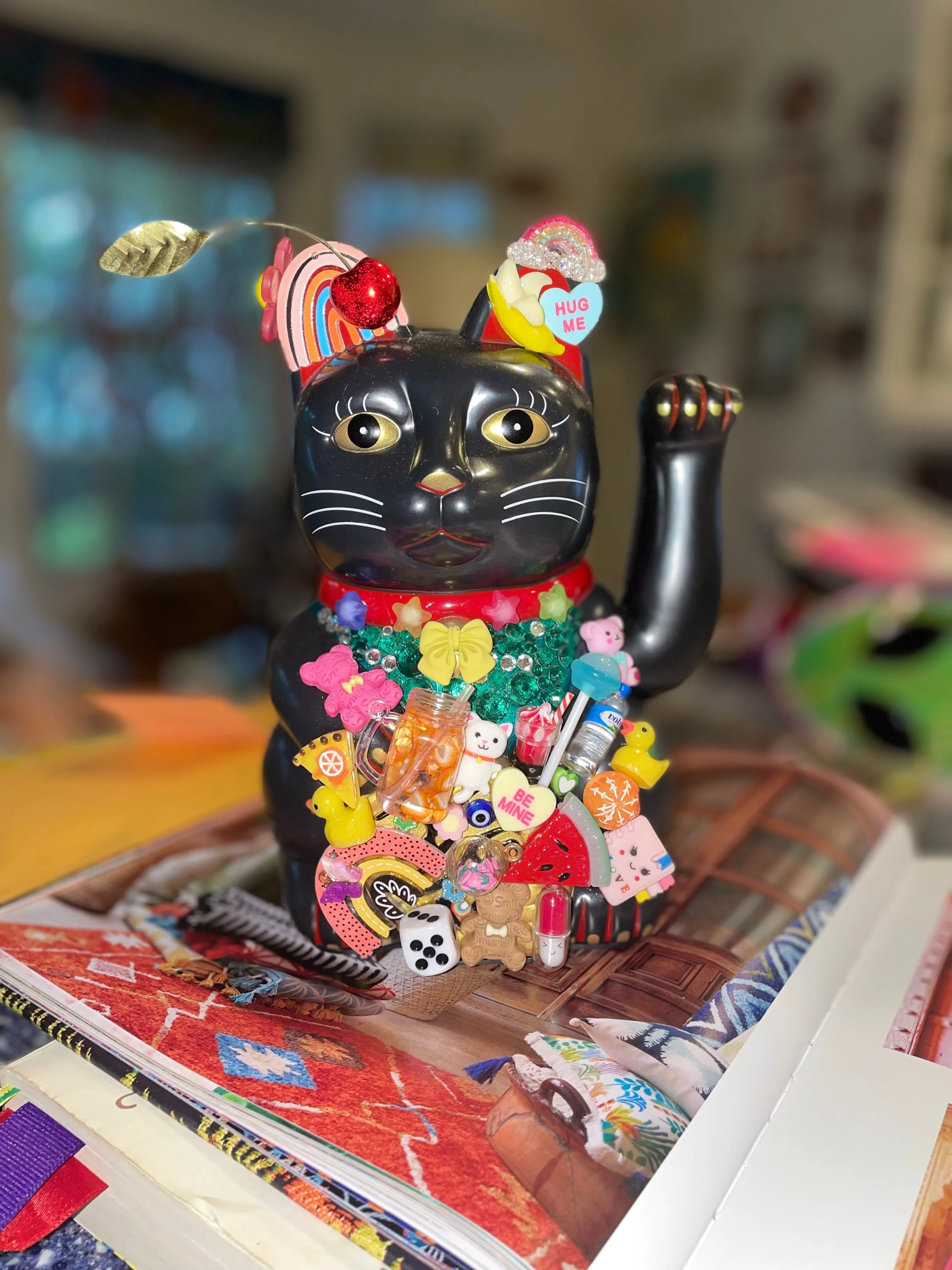 Bedazzled Maneki Nekos Lucky Cat