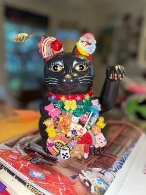 Bedazzled Maneki Nekos Lucky Cat