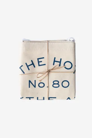 BEIGE & BLUE WYTHE TOTE
