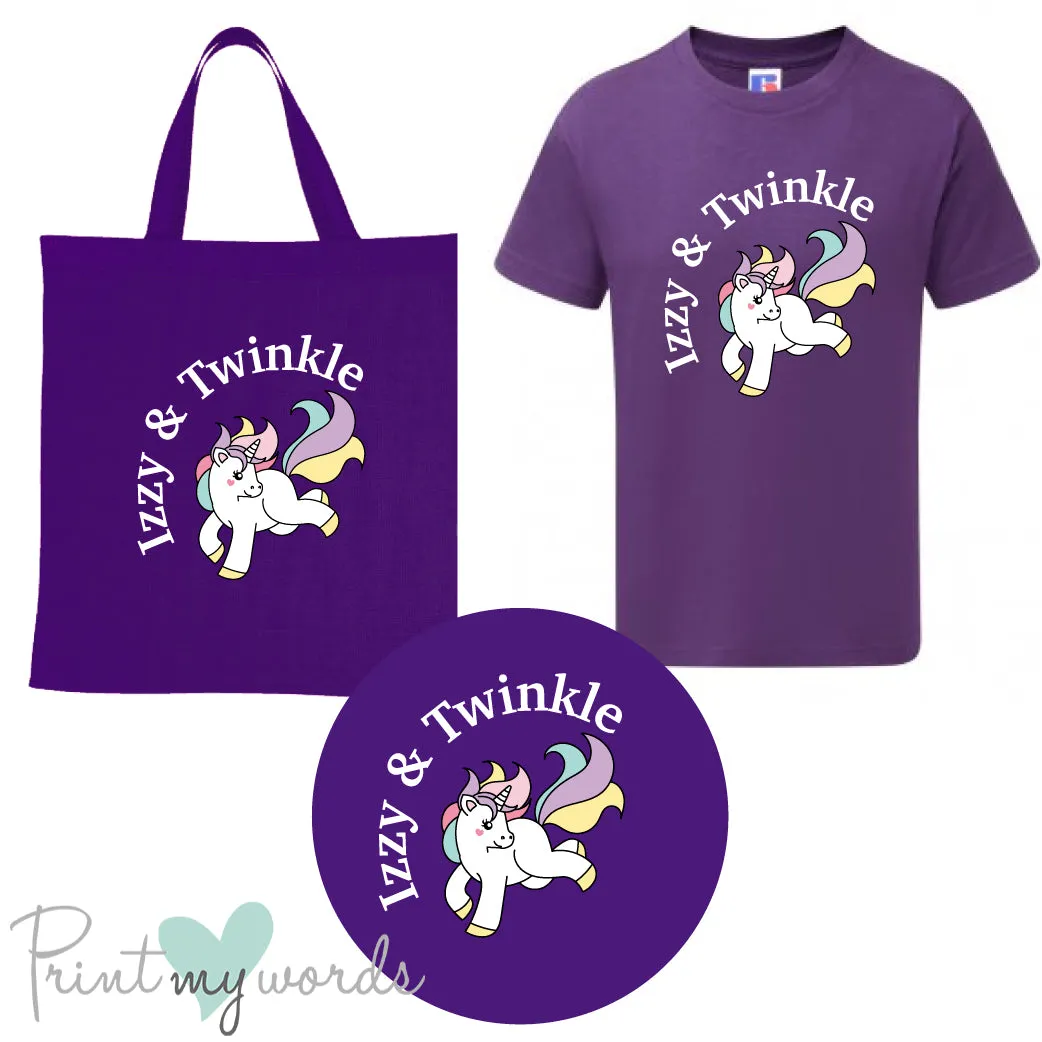 'Bexley' Children's Personalised Matching Equestrian Set - Unicorn Design