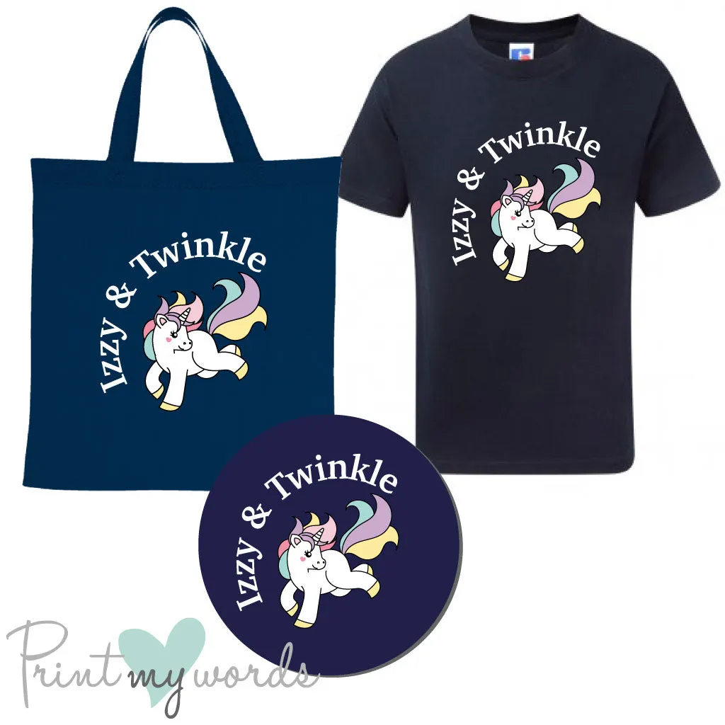 'Bexley' Children's Personalised Matching Equestrian Set - Unicorn Design