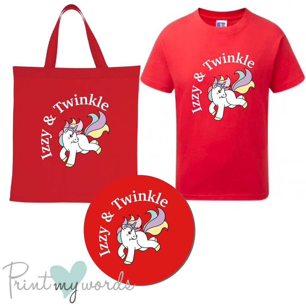 'Bexley' Children's Personalised Matching Equestrian Set - Unicorn Design
