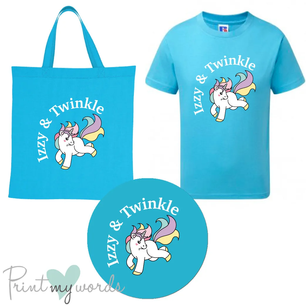 'Bexley' Children's Personalised Matching Equestrian Set - Unicorn Design