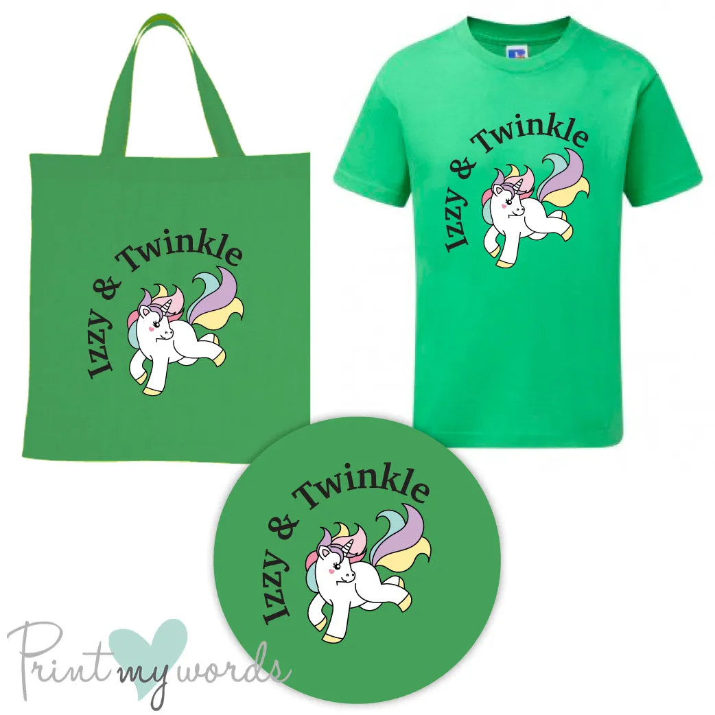 'Bexley' Children's Personalised Matching Equestrian Set - Unicorn Design