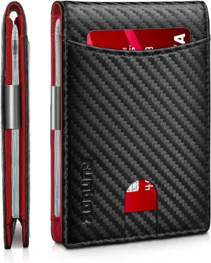 Bifold Wallet for Men with Money Clip, Slim Front Pocket Wallet