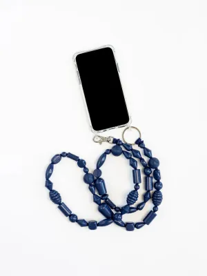 BIG Perlinmix Necklace Keychain in Blueberry | Ina Seifart
