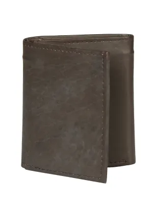 Billetera Delgada Trifold de Piel Genuina de Borrego 'El General' - ID: 45262