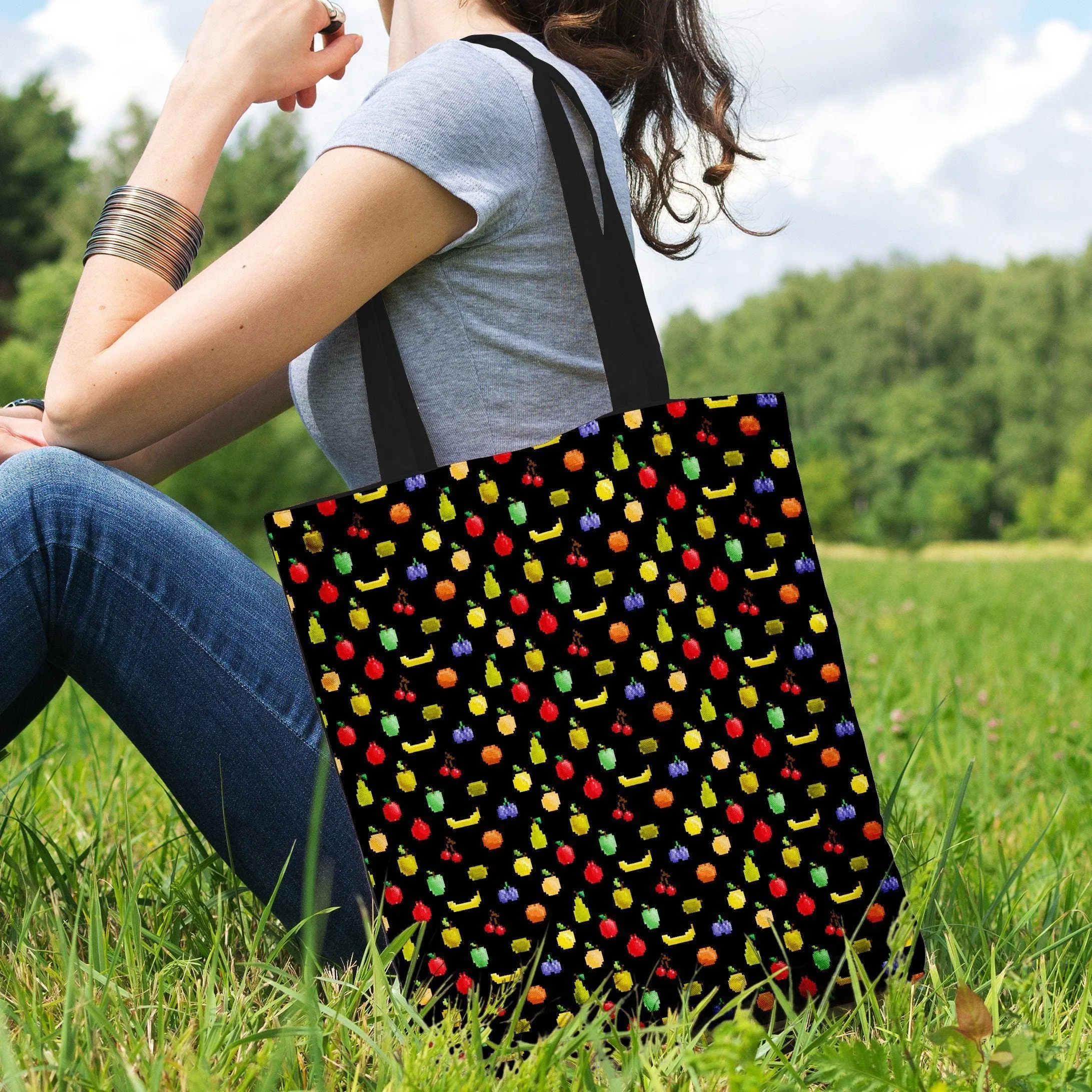 Bitmap Fruit Tote Bag