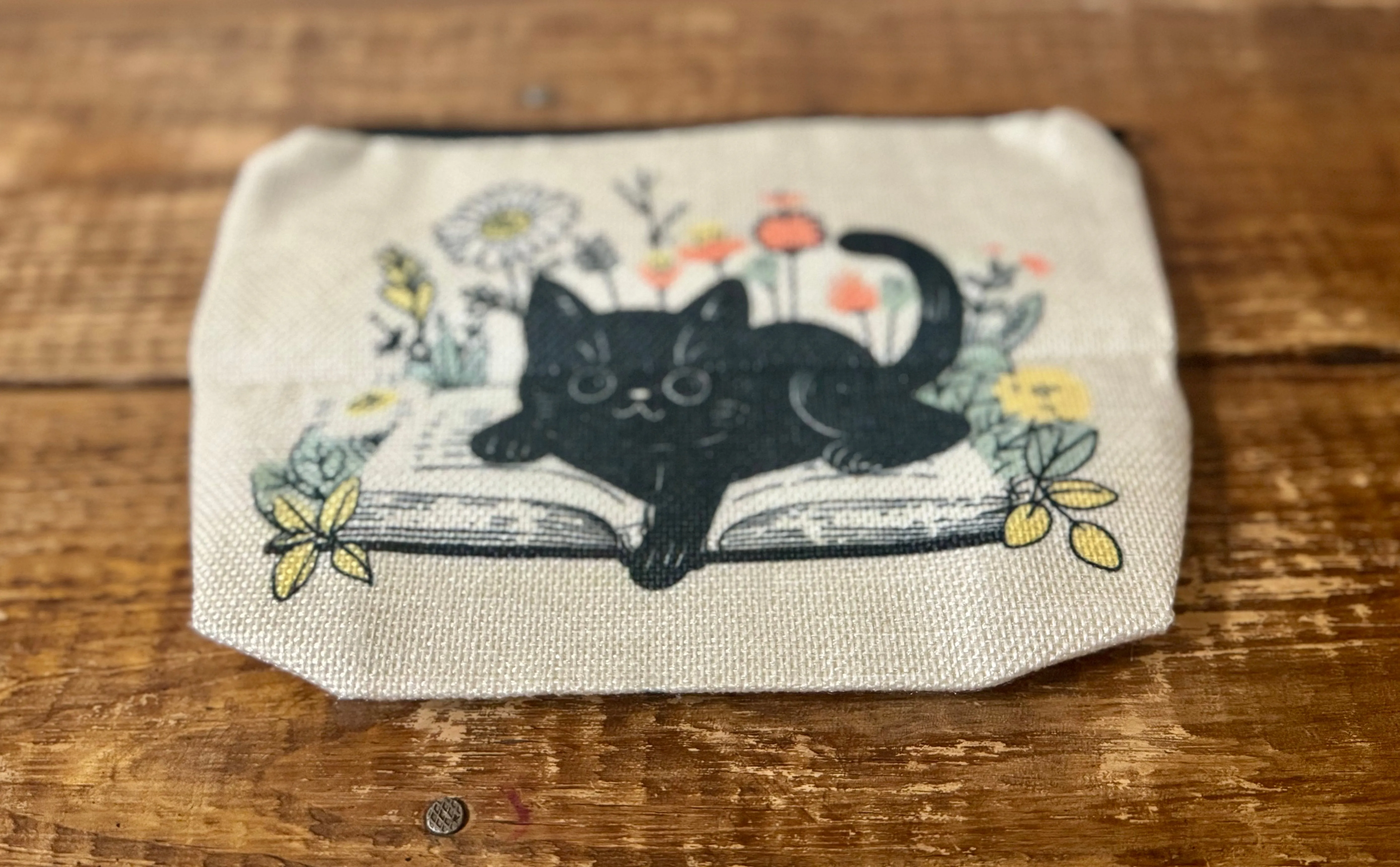 Black Cat Book Lover Carry-All Bag
