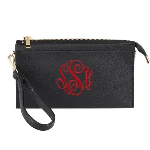 Black Clutch/Crossbody Bag/ Long