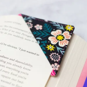 Black Wildflower Bookmark