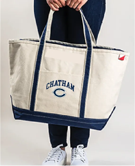 BLUE 22 Large Zipper Tote