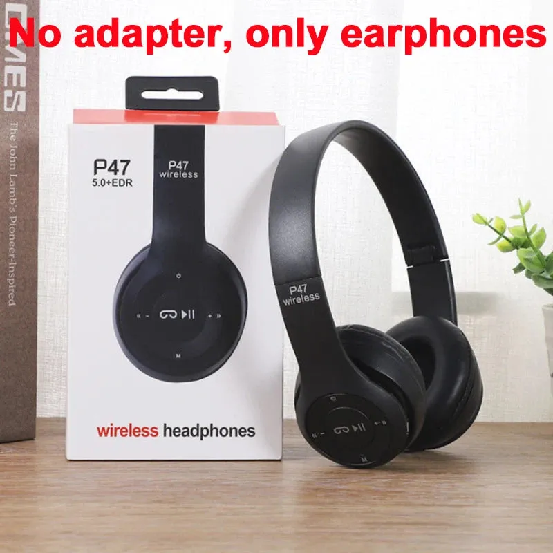 Bluetooth 5.0 Wireless Headphones Foldable HIFI Stereo Bass headphone Kids Girls Helmet Gift With Mic for Mobile TV Gaming