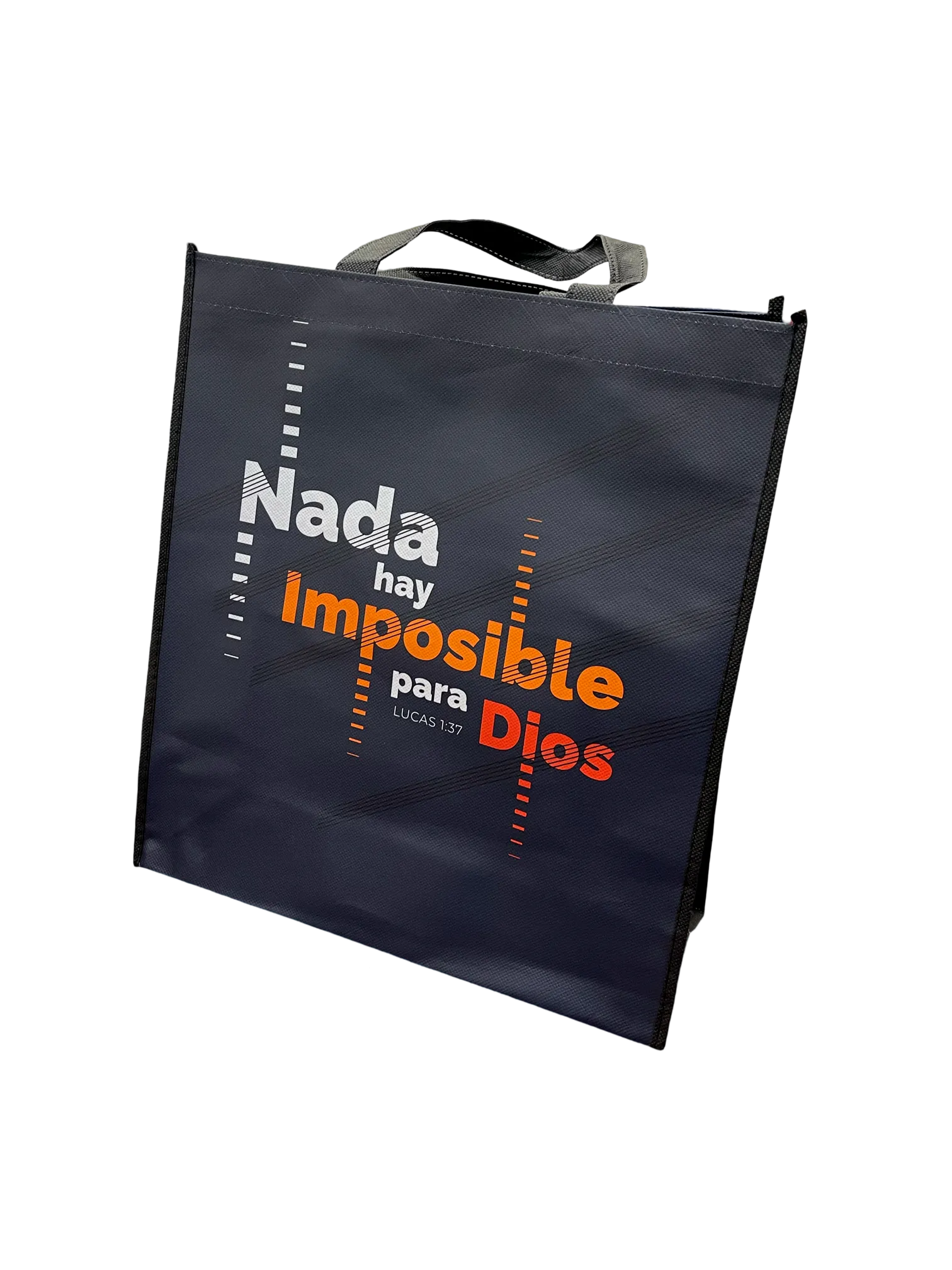 Bolsa para Compras con Versículo Bíblico- Lucas 1:37