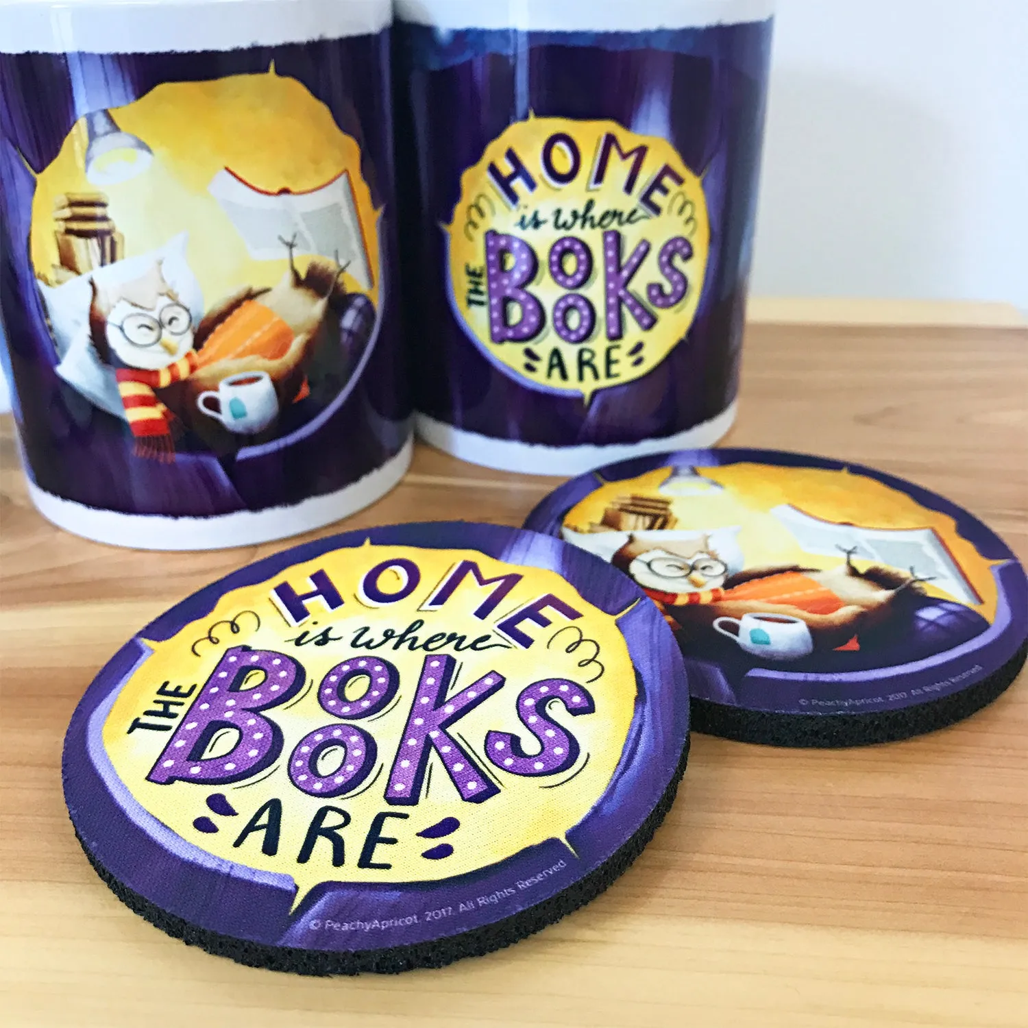 Book coaster set