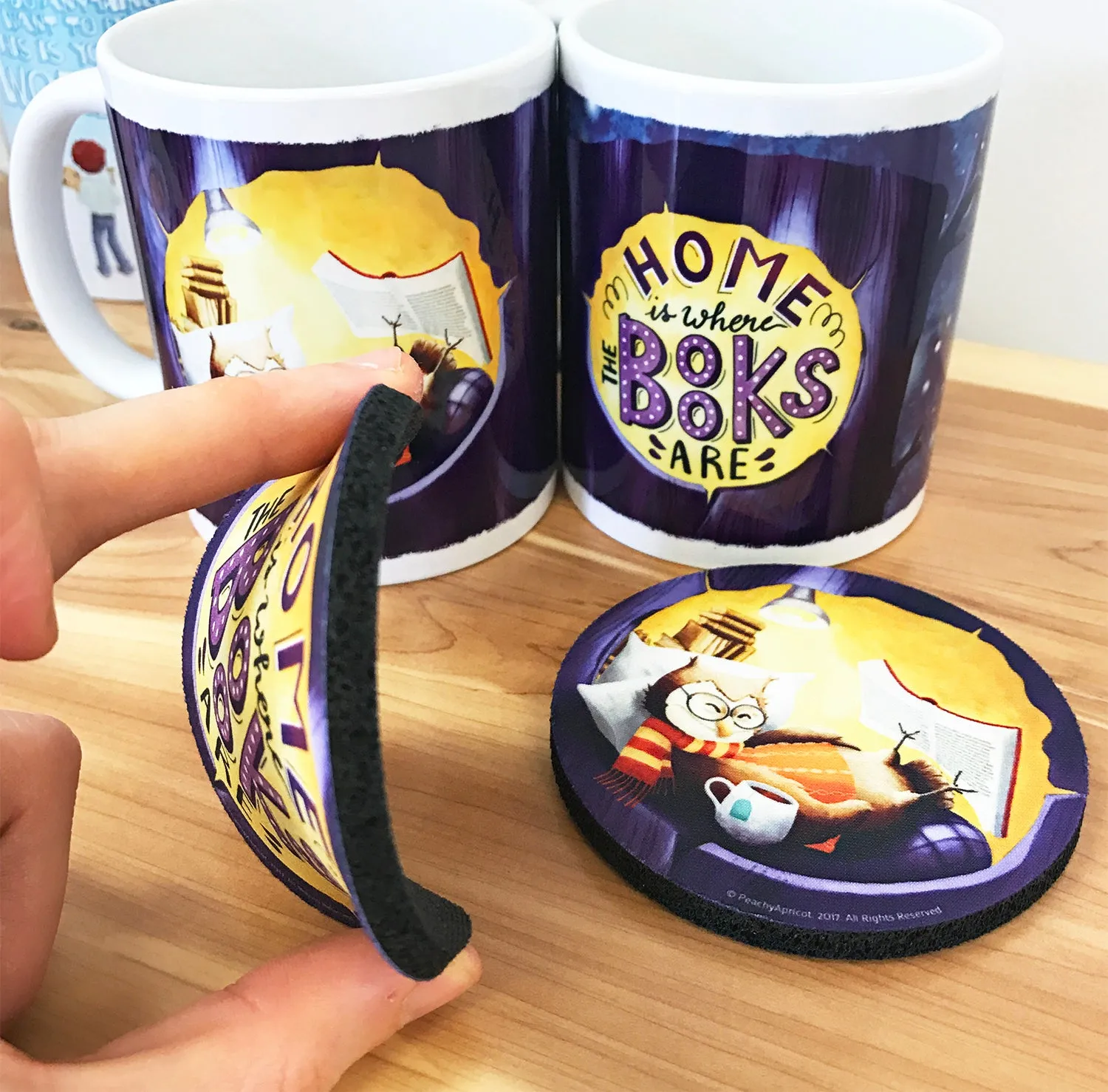 Book coaster set