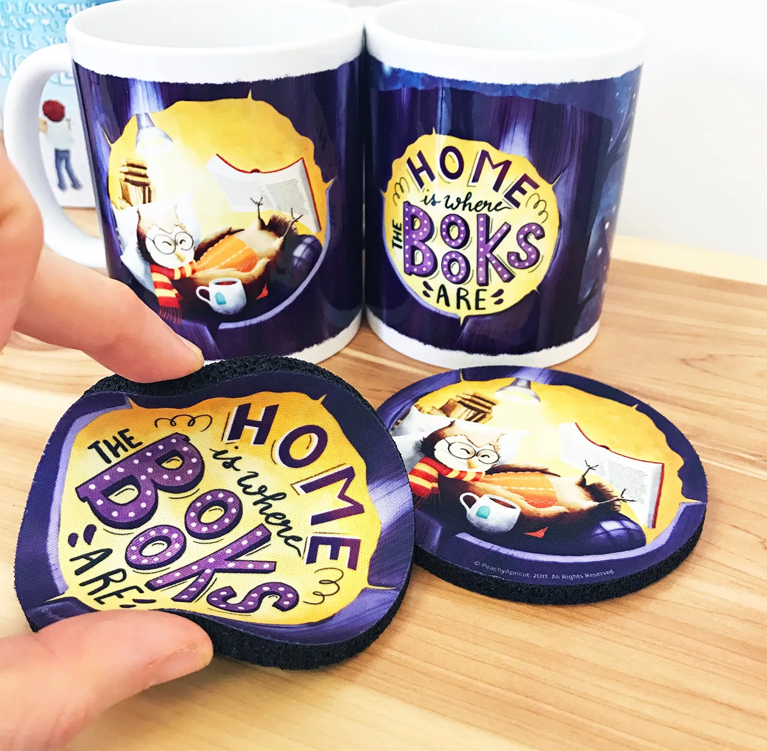 Book coaster set