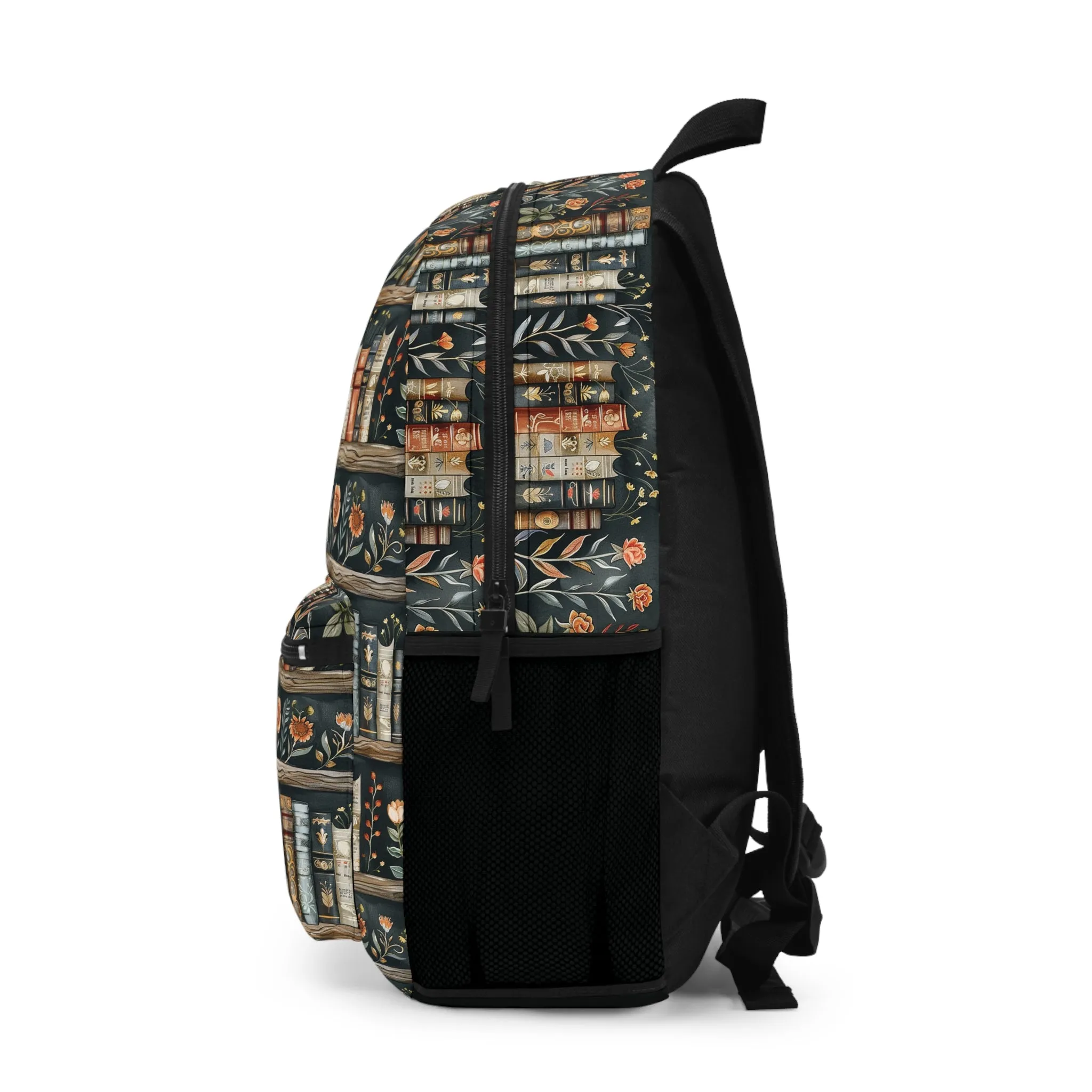 Book Lovers Backpack for School With Tablet Compartment inside Waterproof Padded back Gift for Wildflowers Lovers,