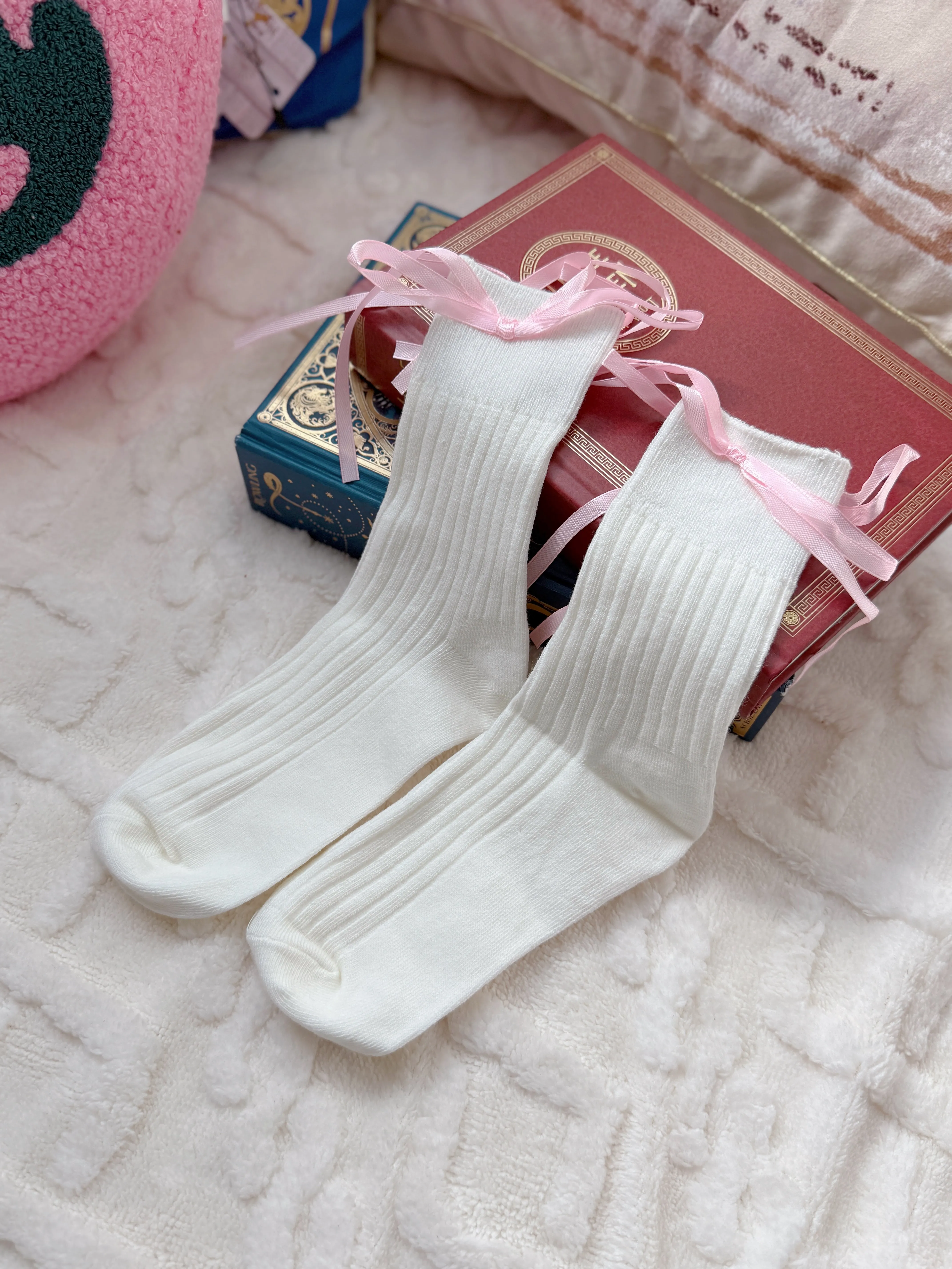 Bookish Belle Bow Socks