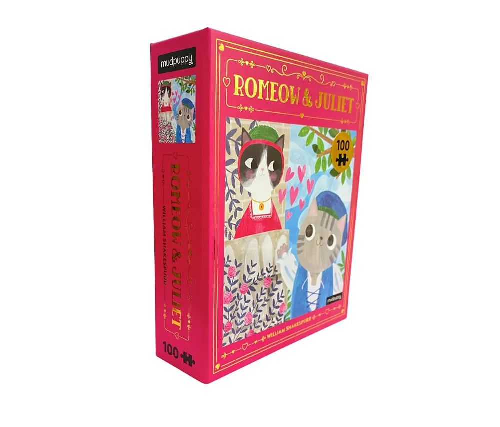 Bookish Cats: Romeow and Juliet Puzzle [100 Pieces]