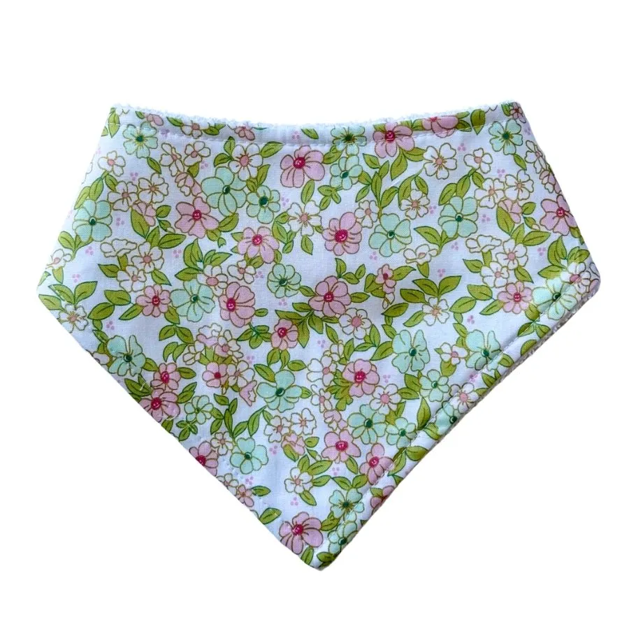 Bookish Floral Bandana Bib
