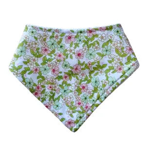 Bookish Floral Bandana Bib