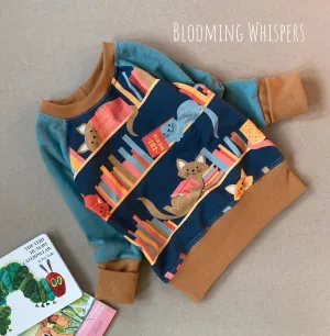 Bookish Kittens Pullover