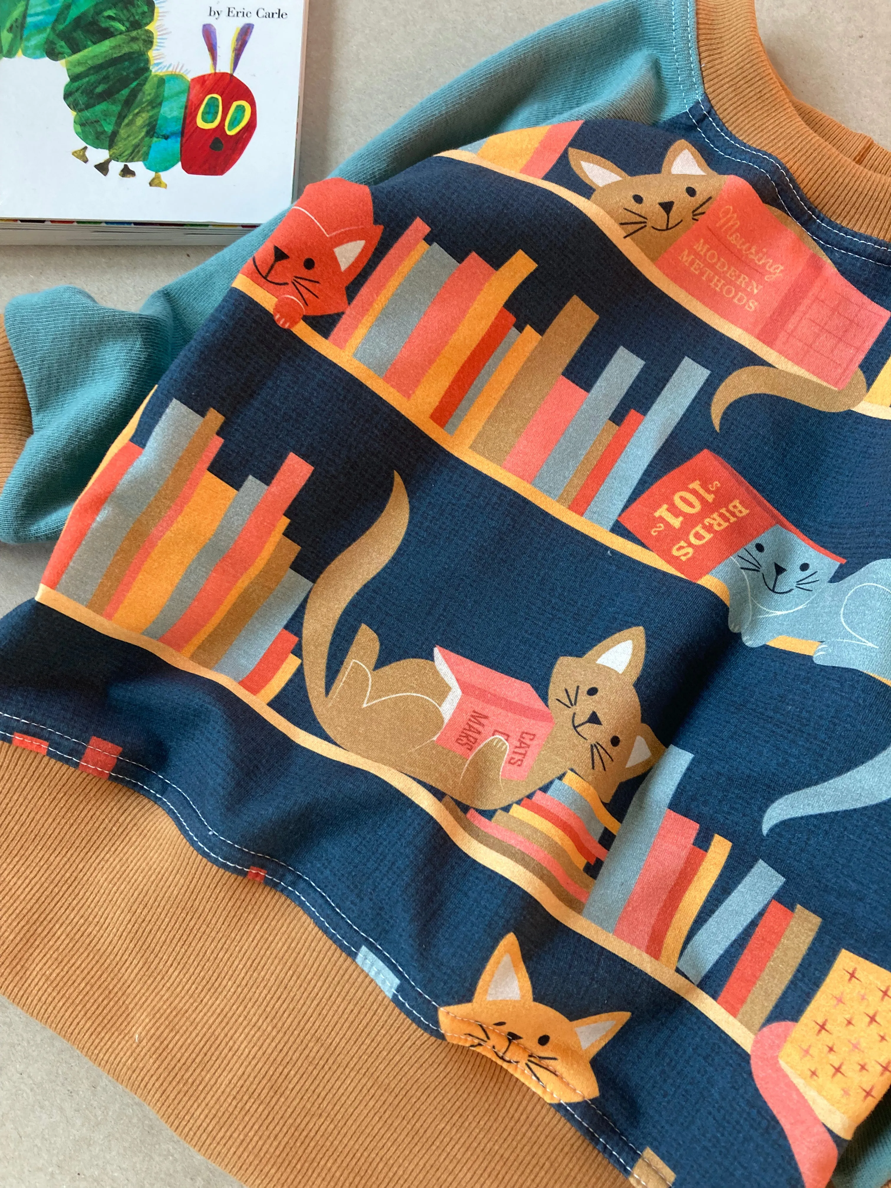 Bookish Kittens Pullover