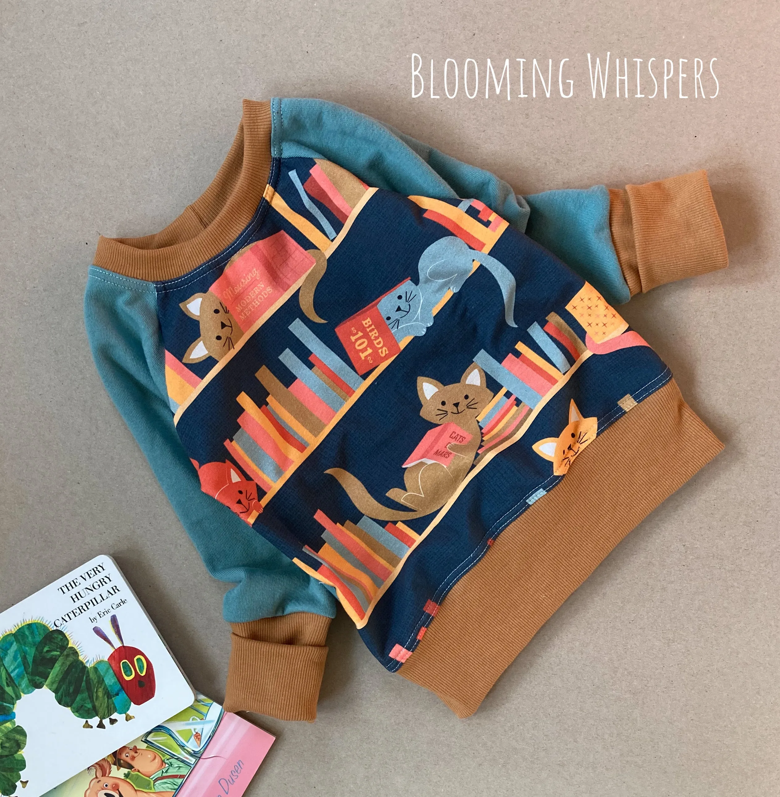 Bookish Kittens Pullover