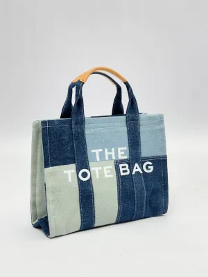 Borsa tote con manico in cuoio