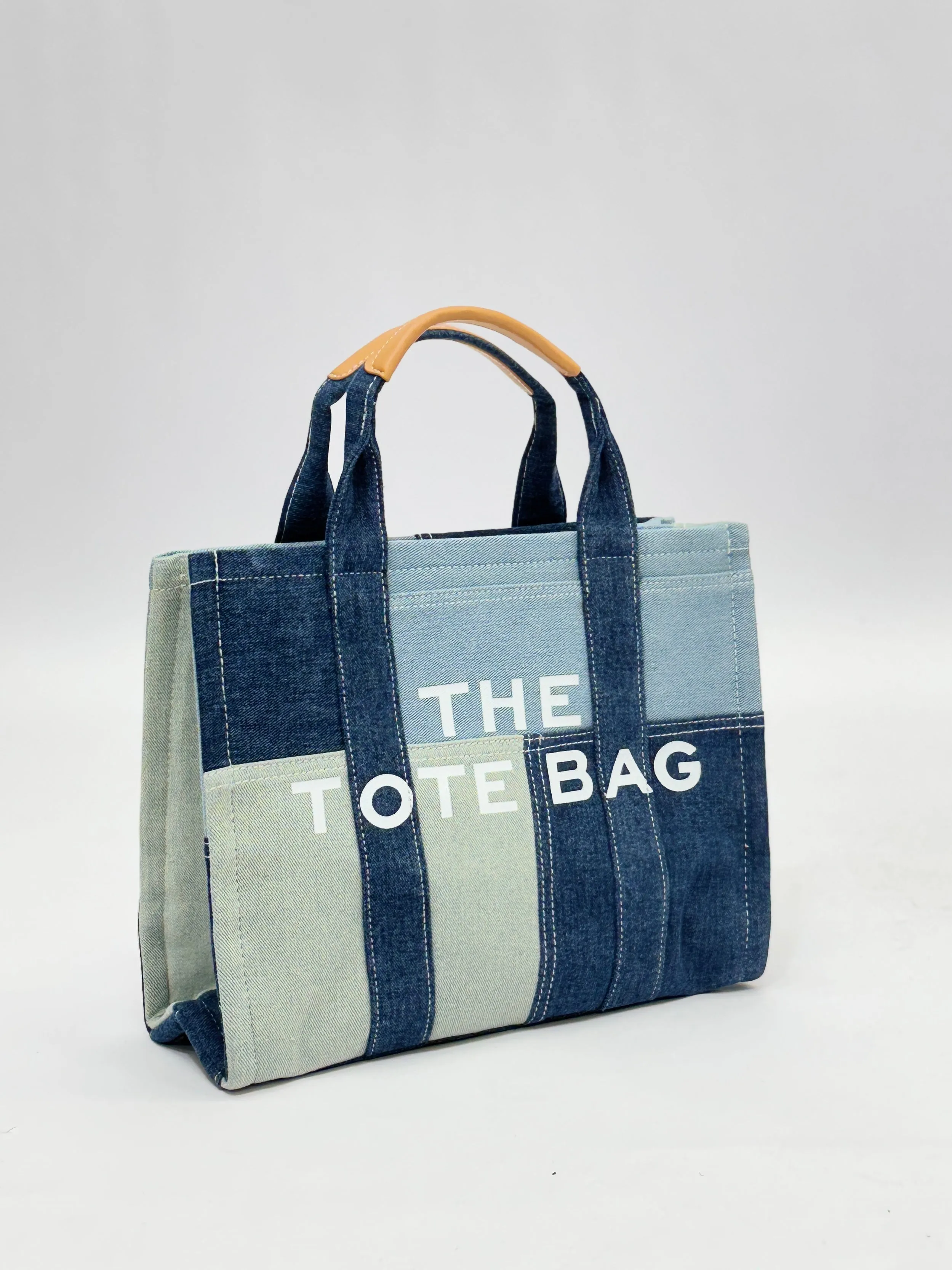 Borsa tote con manico in cuoio