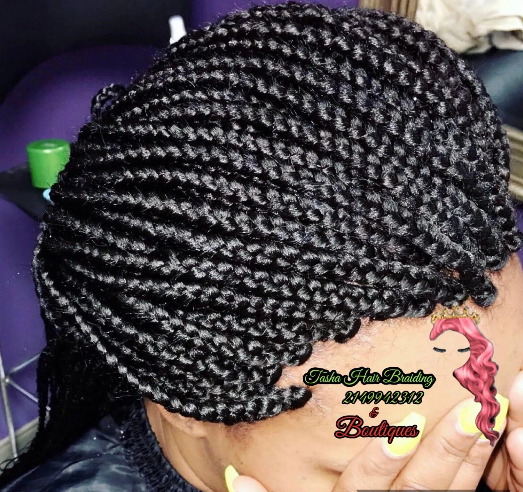 Box braids, Knotless Braids, Small Braids, Jumbo Braids